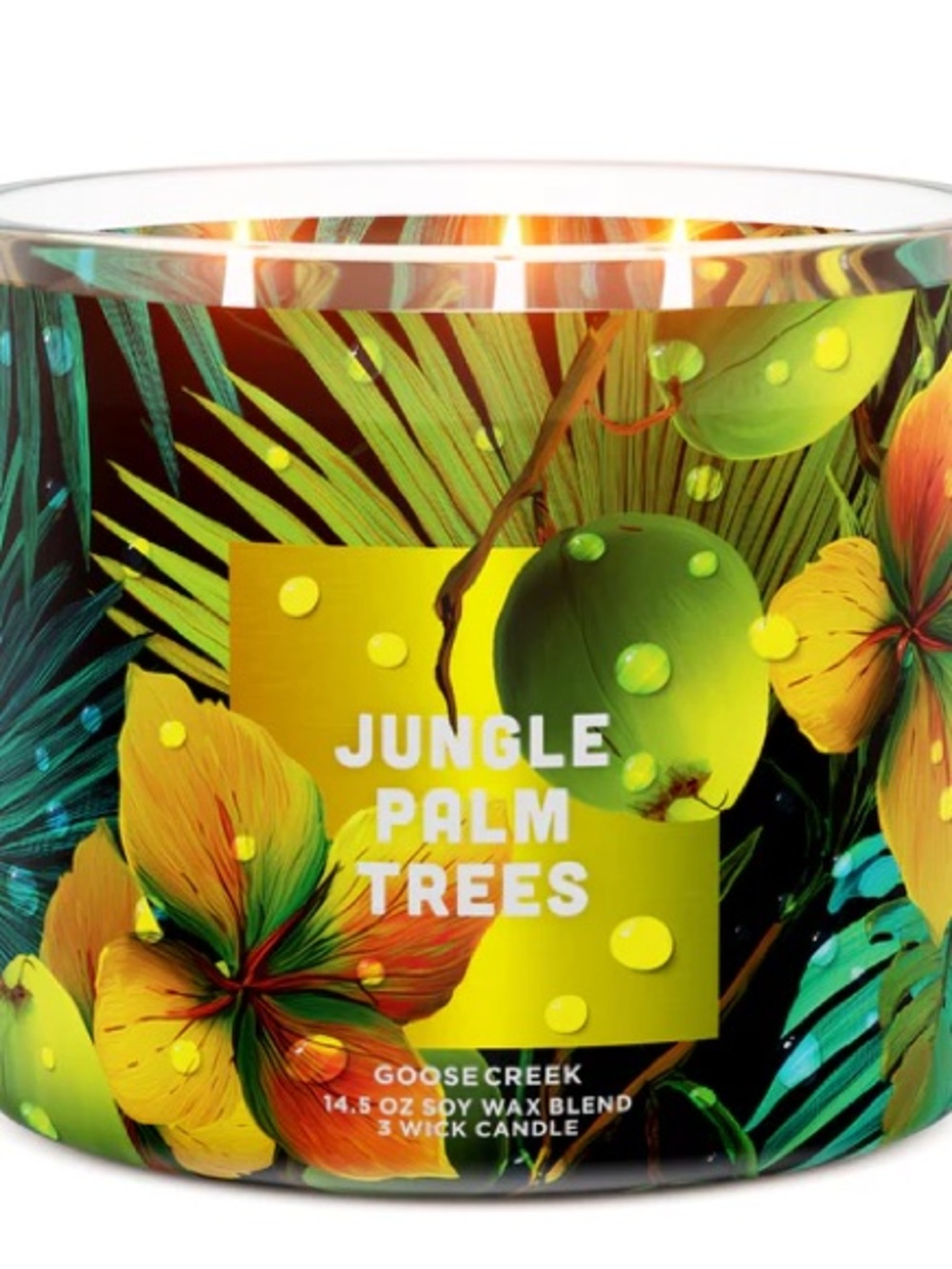 Goose Creek Jungle Palm Trees 3-Wick Candle - NWT